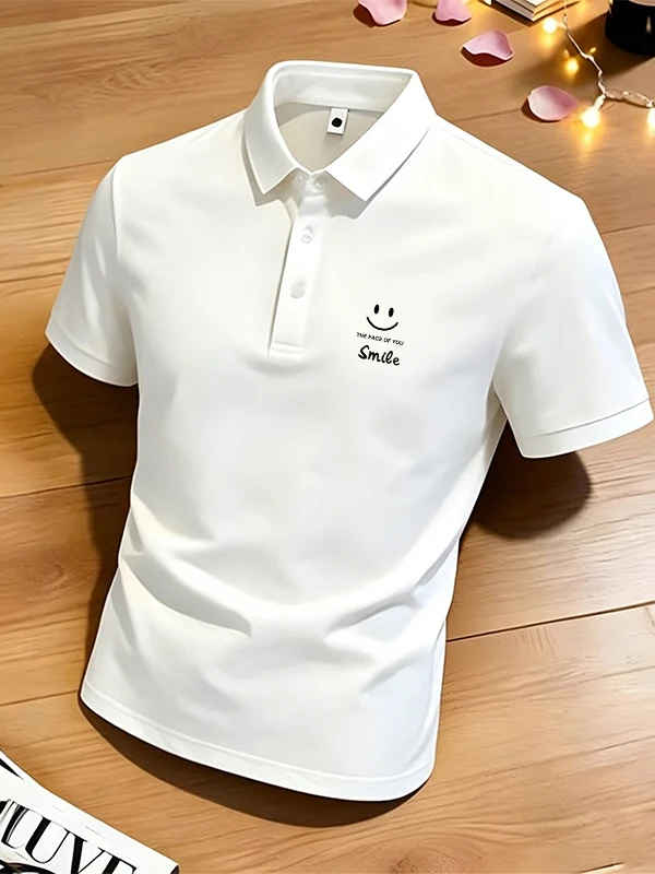 Modale Ice Silk Short Sleeve  Shirt Men's Workwear Necktie Summer Fashion Brand Wear Resistant Cool Feeling T-Shirt