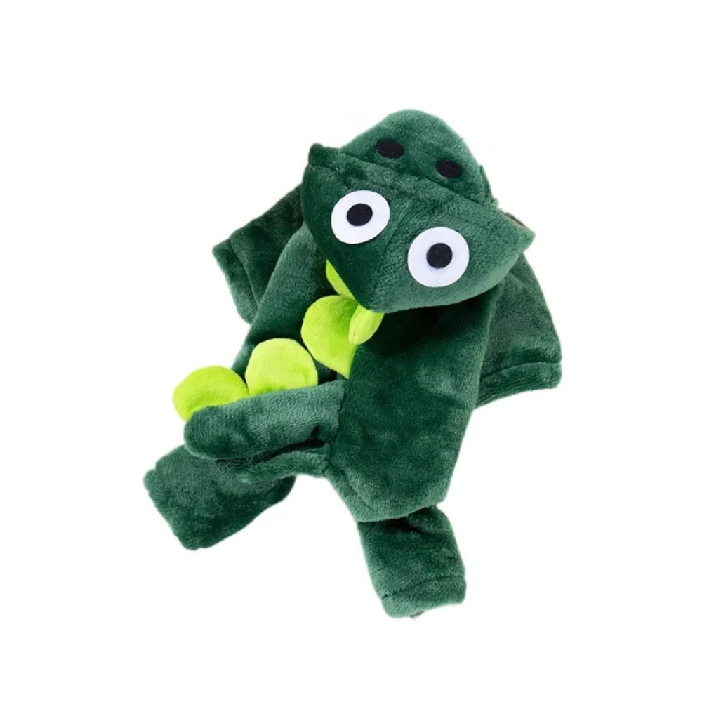 

Cute Plush Pet Dinosaur Costume Comfortable Cartoon Dog Four Legged Clothes Warm Cat Dinosaur Pajamas Take Pictures