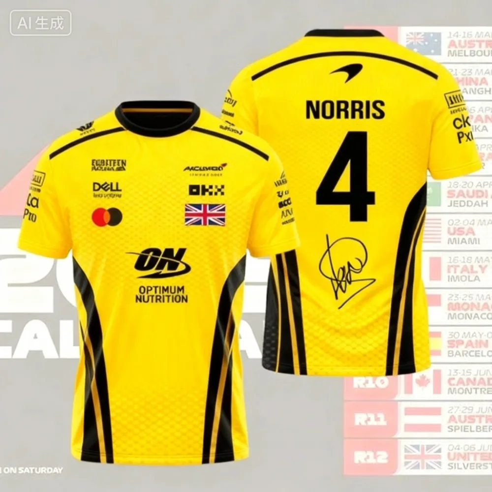 2026-nova-edicao-limitada-mclaren-3d-presente-de-impressao-completa-f1-racing-lando-norris-esportes-radicais-camiseta-de-manga-curta