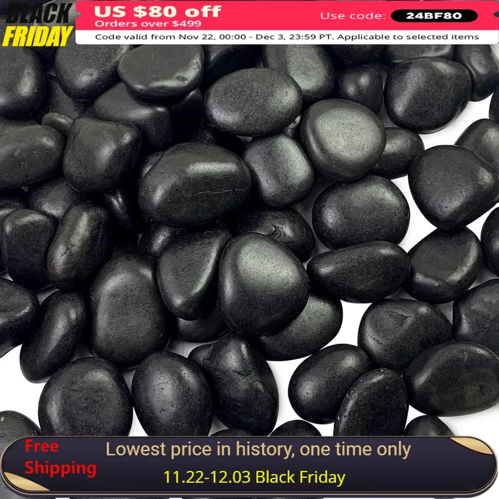 

40 Lb 1-2 Inch Decorative Pebble for Outdoor Landscaping, Planter, Vase,Home Décor, Plant Rocks, Decorative Pebble