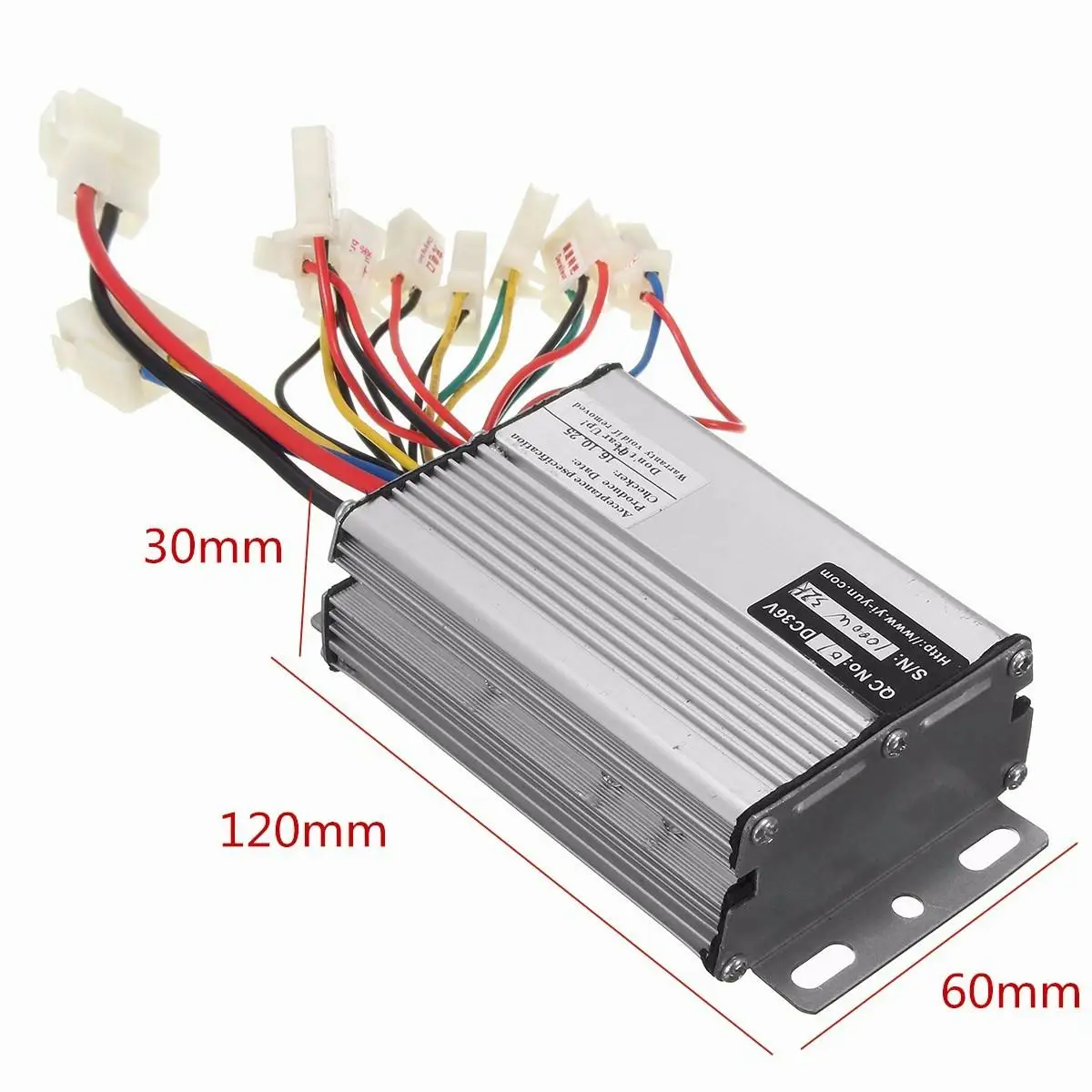 Controlador Brushless inteligente com chave, velocidade de potência, acelerador rotativo, Scooter elétrico, acessórios de bicicleta, 36V, 48V, 1000W