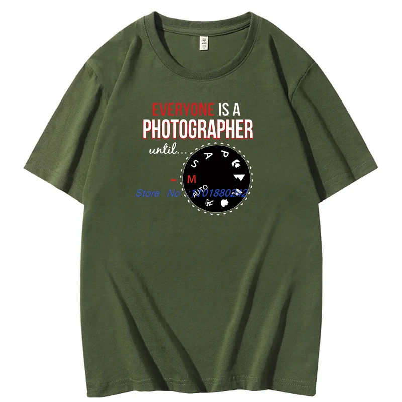 Everyone Is A Photographer Fashion Graphic T Shirts Funny Photography T Shirts Cotton New Shirts And T-Shirts Print T Shirt