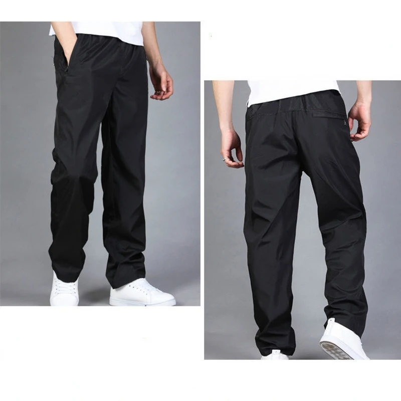 Men\'s Pants Sweatpant Quick Dry Breathable Pants Spring Sports Trouser Elastic Waist Straight Wide Joggers Running Tracksuit Men