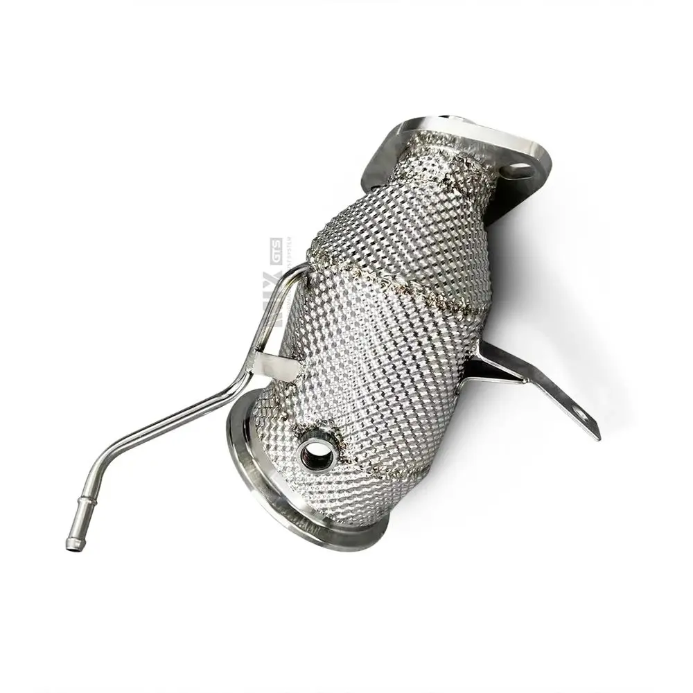Stainless steel 304 exhaust system drainpipe with heat shield for Toyota Yaris GR