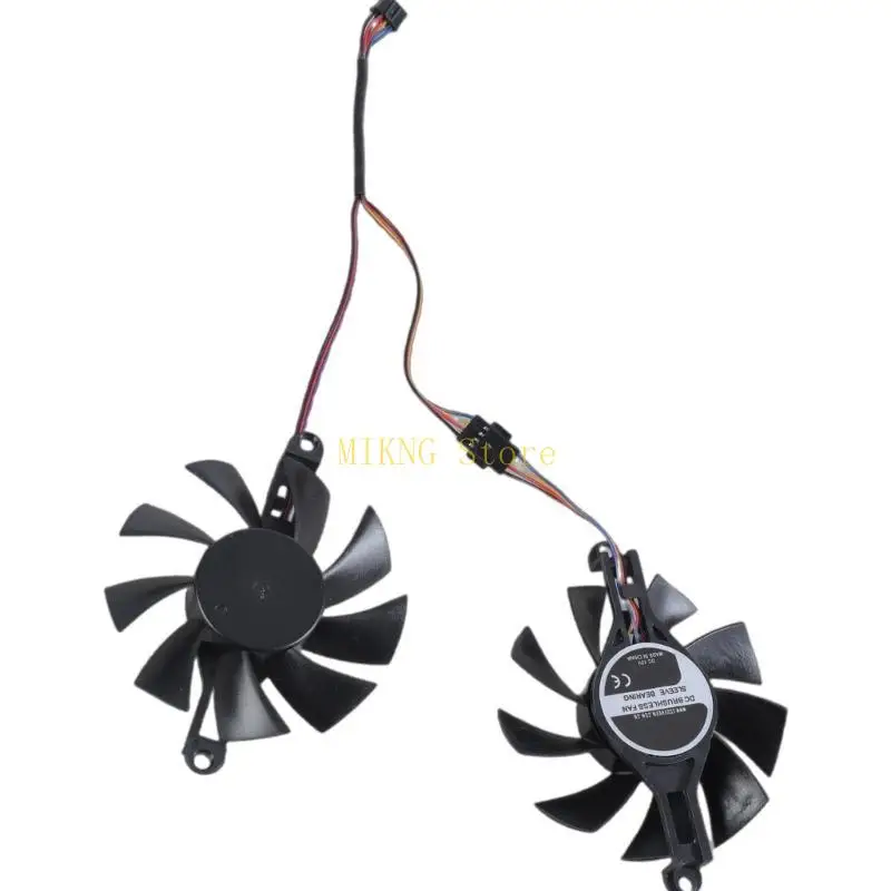 Parte reemplazo ventilador enfriamiento 4pin 80 mm para RX580 2048 Tarjeta gráfica Mejor venta