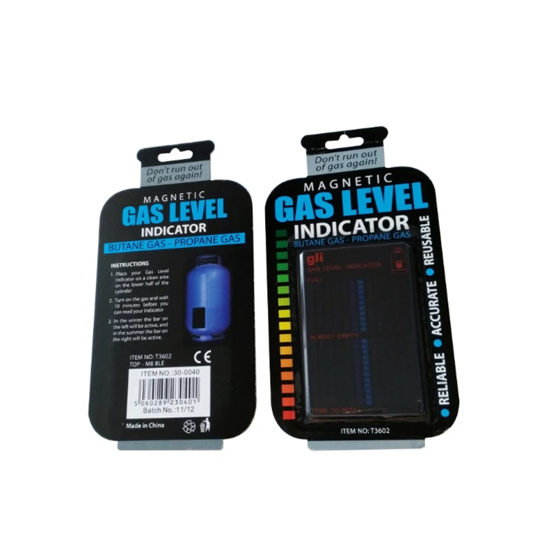 Magnetic Gas Cylinder Tool Gas Tank Level Indicator Propane Butane LPG Fuel Gauge Caravan Bottle Temperature Measuring