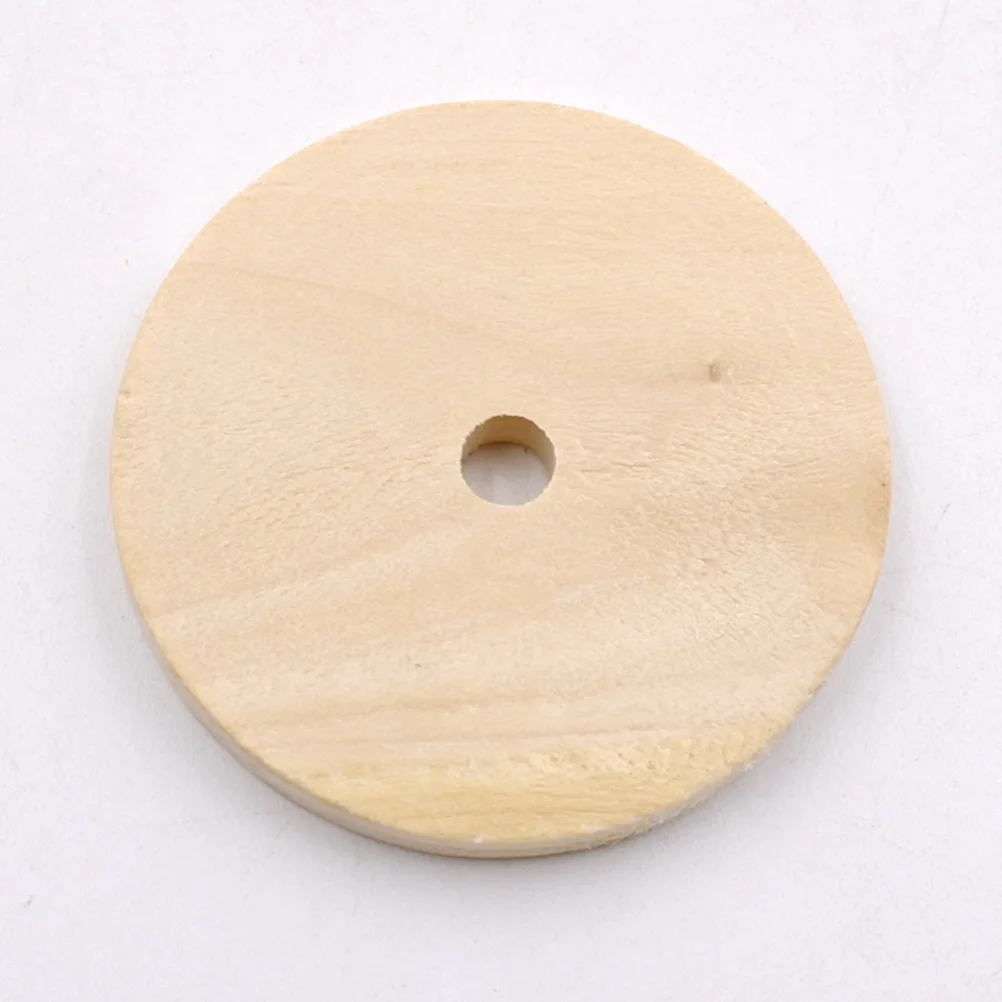 

1Pack Solid 40Mm Wood Round Discs Thick Natural Wooden Pieces for DIY Craft Decor Math Teaching Supplies
