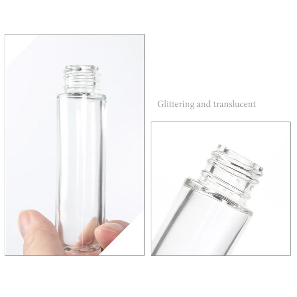 

2Pcs 30Ml Essential Oil Bottles with Dropper Premium Glass Subpackaging Container Reusable for Travel Skincare and Fragrance