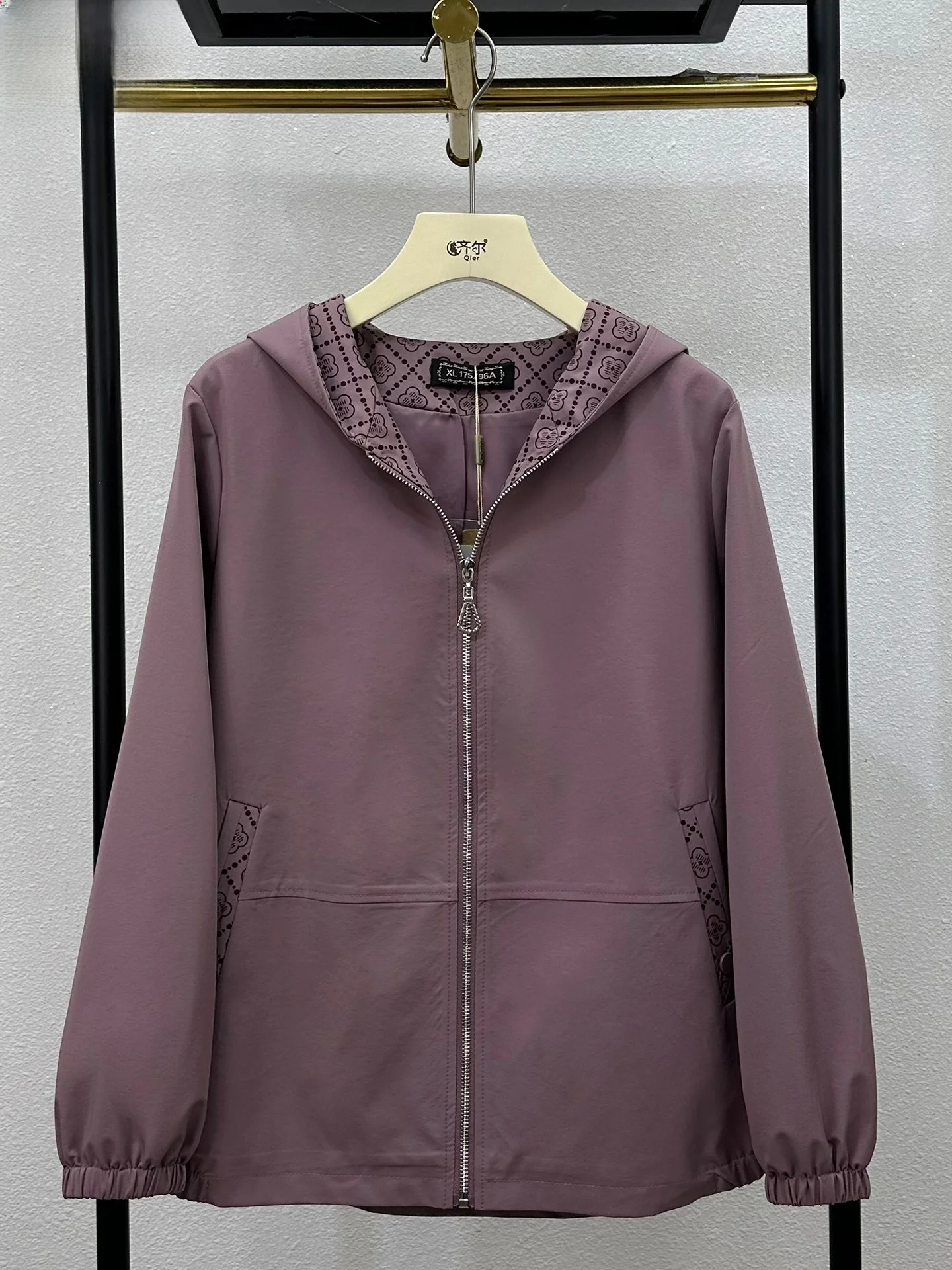 

Casual Hooded ort Coat Jaet Women's plus Size Loose Fit Autumn Faionable Mom Clothes Brand 2025 Polyester Nylon Blend