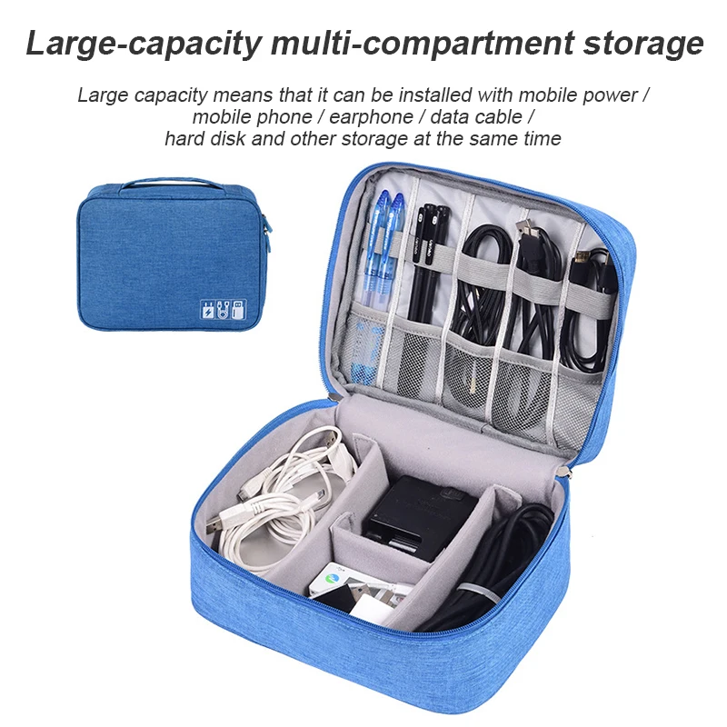 Digital Storage Bag Multifunctional Earphone Charger Data Cable Digital Product Business Trip Portable Handbag