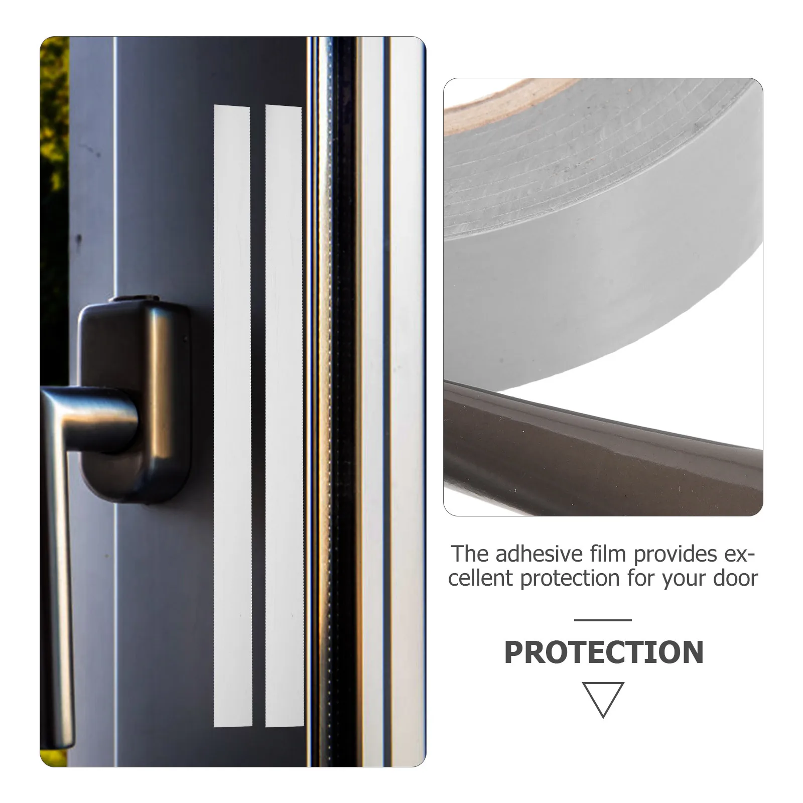 

1 Roll Black White Adhesive Window Film Scratch Proof Security Door Glass Protector Paint Masking Tape For Construction