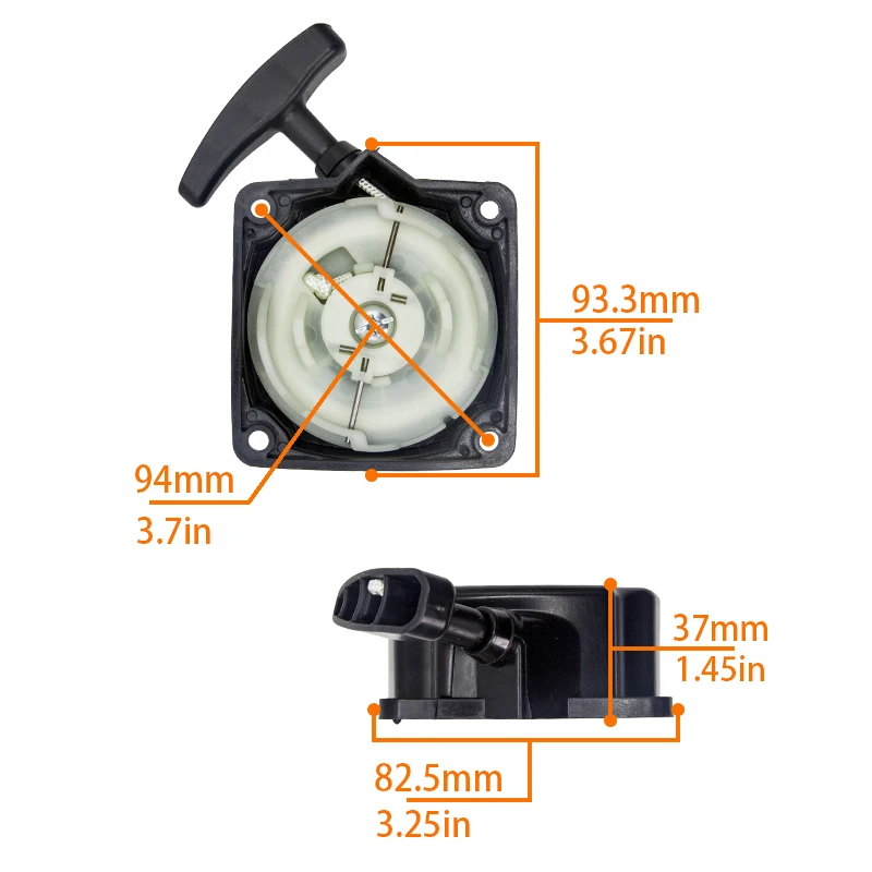 Blower Recoil Rewind Starter Pull Start For 40-5 CG430 BC430 430 43CC 49CC 52CC 1E40F-5 40F-5 1E44F-5 Trimmer 2 Stroke Engine