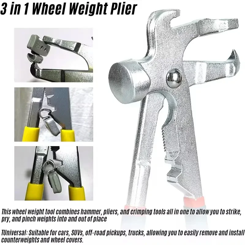 Wheel Weight Hammer Clip Installer Remover Pliers Car wheel balancer Repair Tool Car Accessories Car Tires wheel balancer Auto