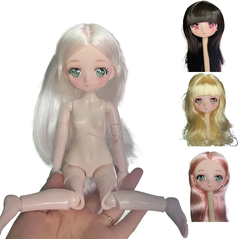 DIY аниме лицо куклы голова или вся кукла 1/6 Bjd кукла подвижная красивая детская игрушка для девочек подарок 30 см кукла