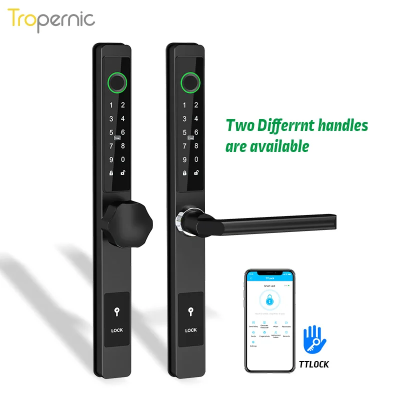 TTlock App European Standard Super Slim Home Apartment Office Smart Fingerprint Digital Door Lock for 3585 4585 5085 Moritse