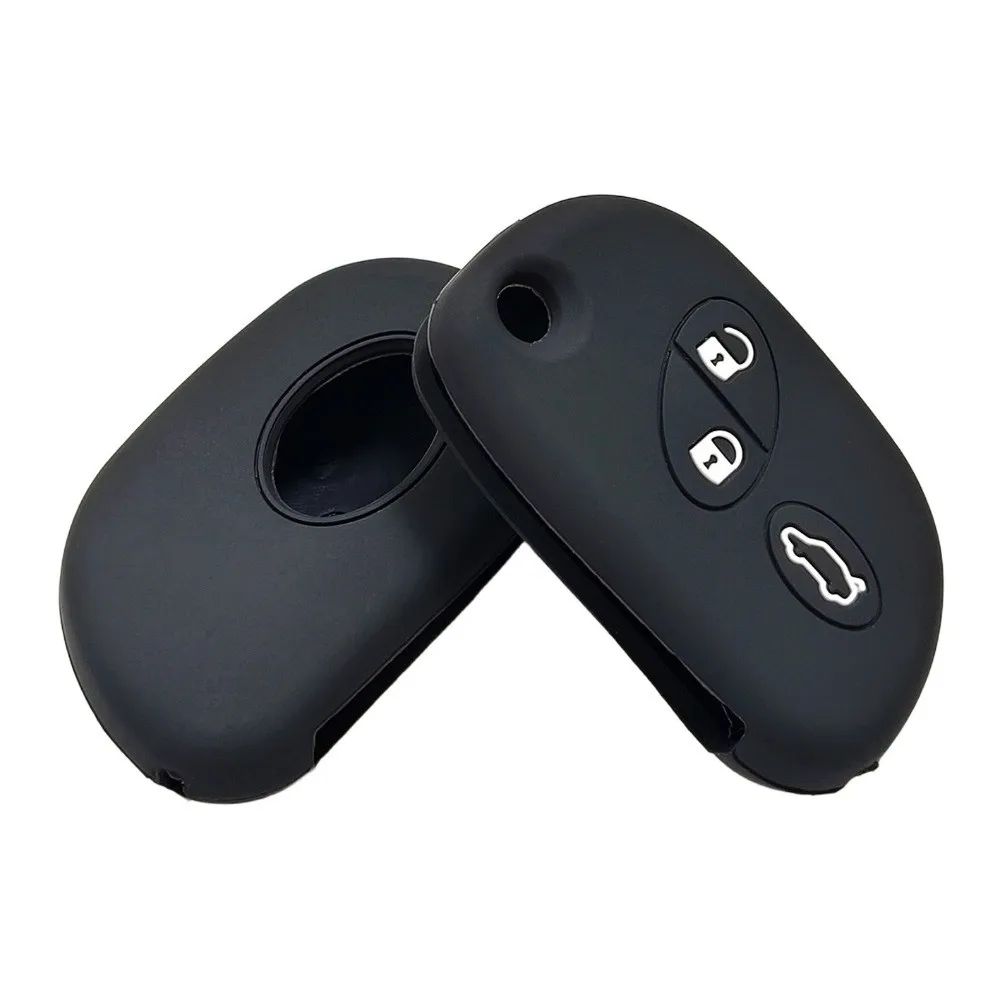 Silicone Car Key Cover 3-Button Design Replacement Shell Remote Key Cover Scratch-resistant for Maserati GT GranCabrio