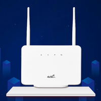 WiFi Router 300Mbps 4G Router Wireless Modem External Antenna with Sim Card Slot EU Plug for Home Travel Work