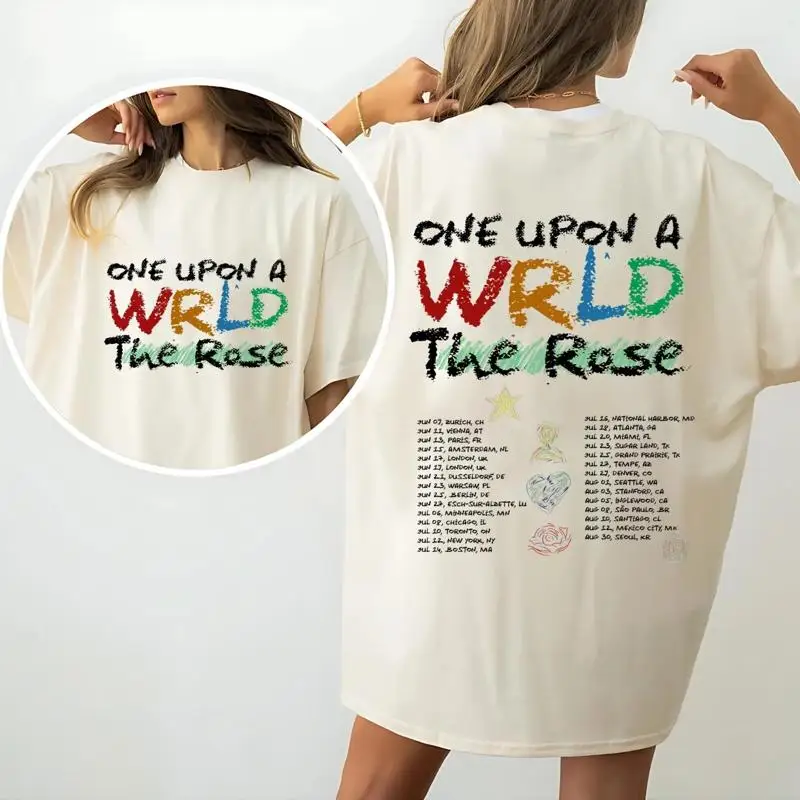The Rose Wrld Shirt, Once Upon A WRLD Tour 2025 T-Shirt
