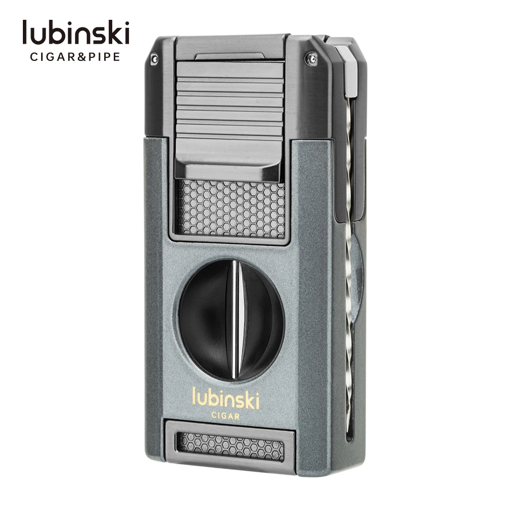 

Lubinski Multi-functional Double Flame Windproof Cigar Lighter 3 in 1 Business Gift Set