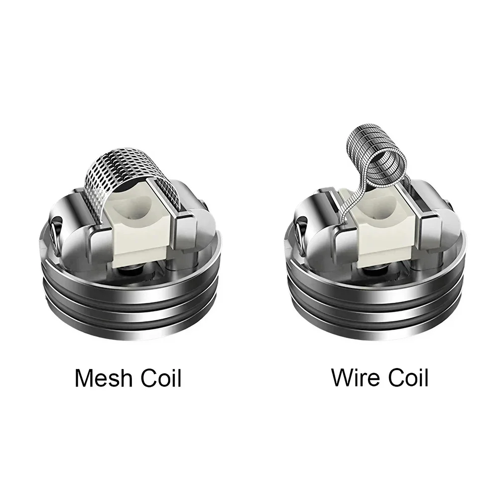 AosVape Profile RDA Atomizer Mesh Coil Single Wire Coil 24mm Tank 810 Dripping Squonk Mod Mechmod Mod