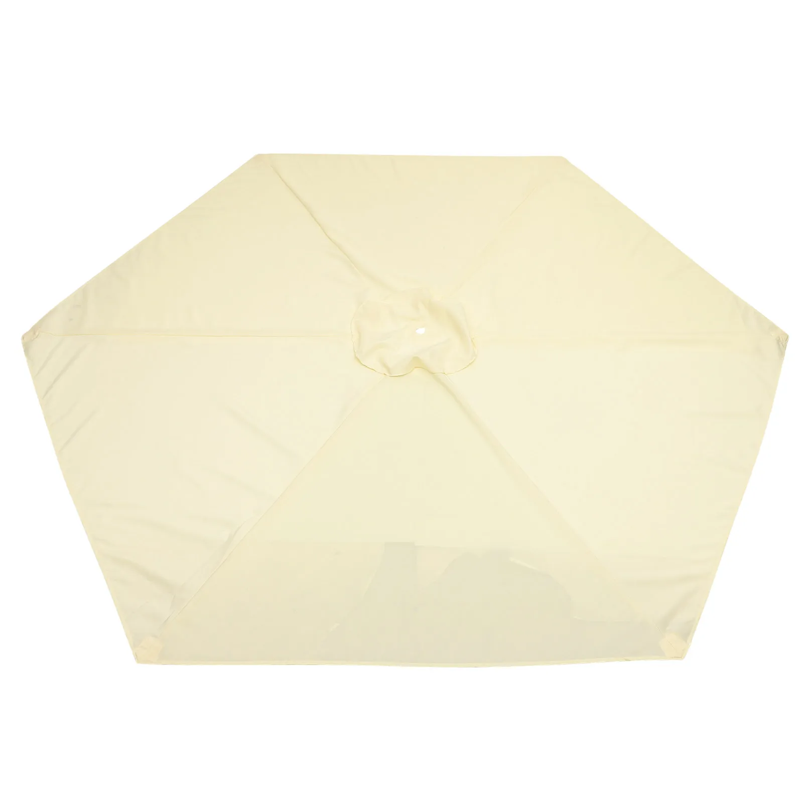 

270cm 6 Bones Outdoor Yard Parasol Sunshade Beach Canopy Replacement Waterproof UV Protection Thick Fabric For