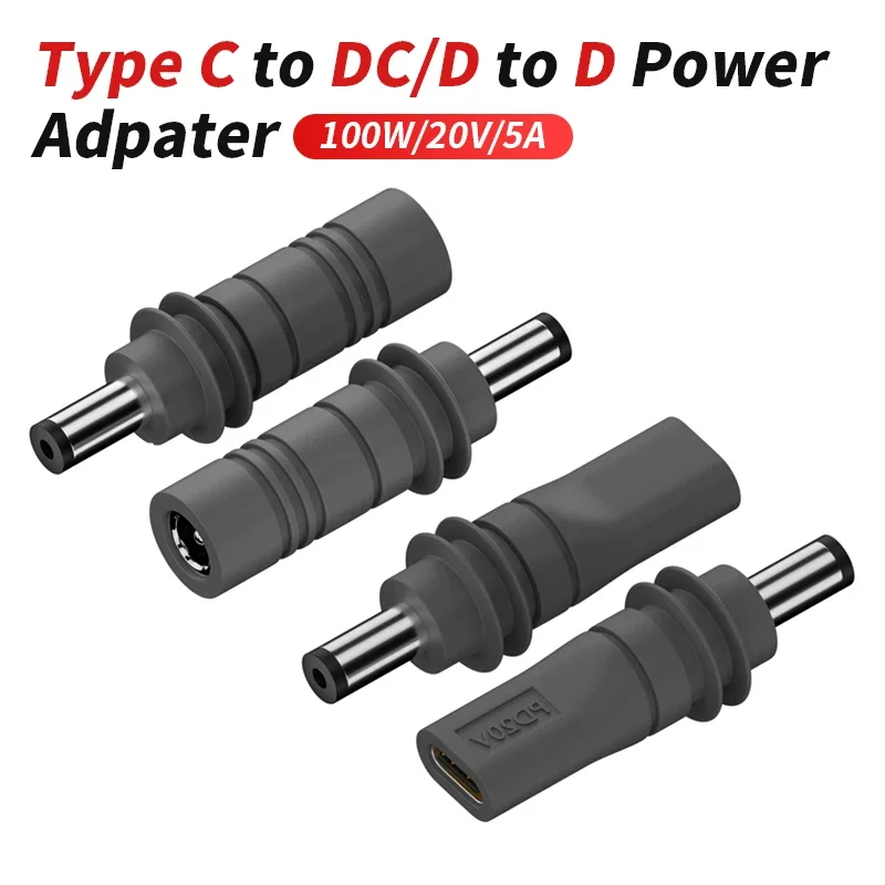 Type C to DC/D to D Power Adpater f Starlink Mini GEN3 PD 100W USB C Fem to DC5521 Male Connector Charge Barrel Jack Power Plug