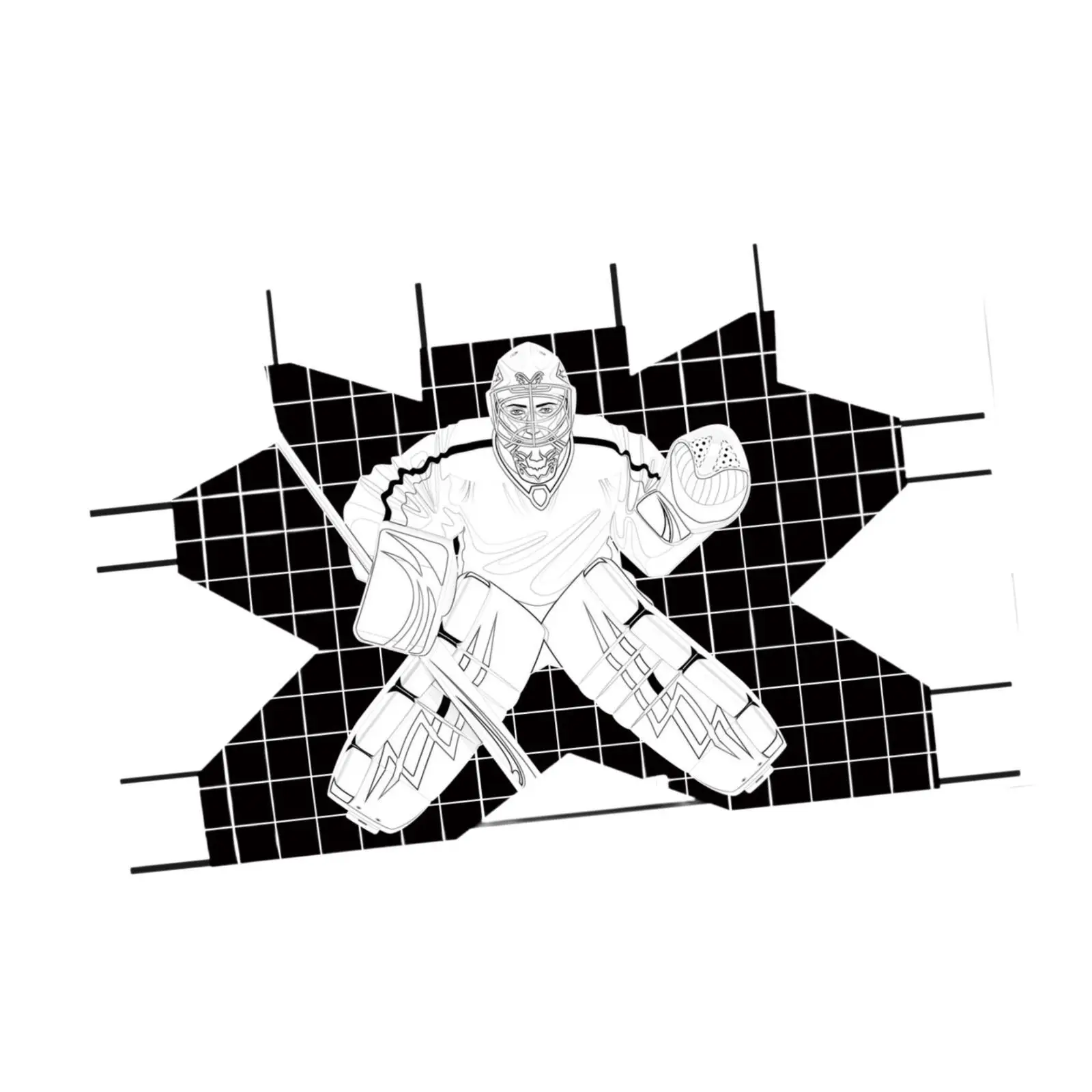 Hockey Goal Folding Waterproof Equipment Lightweight Protable Training Target Hockey Net for Street Adults Practice Shooting