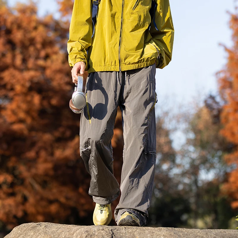 

Lightweight Waterproof Nylon Metal Commute Outdoor Hiking Workwear Trousers Youthful Energy Sle Polyester Fiber Blend