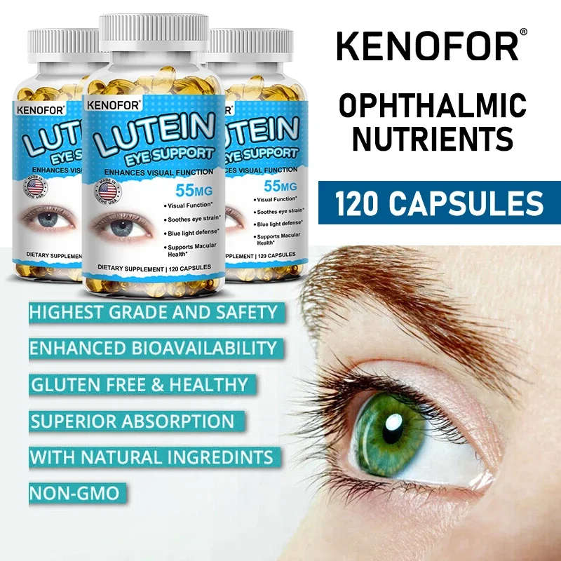 Lutein Zeaxanthin Extract Capsules – Supports Eye Fatigue, Dry Eyes and Vision Health Lutein Blend for Adults Antioxidant