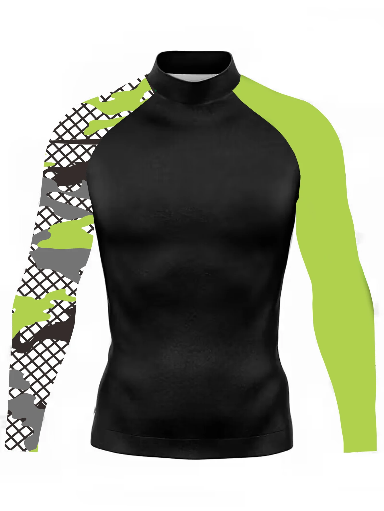 

Мужская футболка для серфинга с длинным рукавом, защита от солнца, быстросохнущая, с УФ-защитой