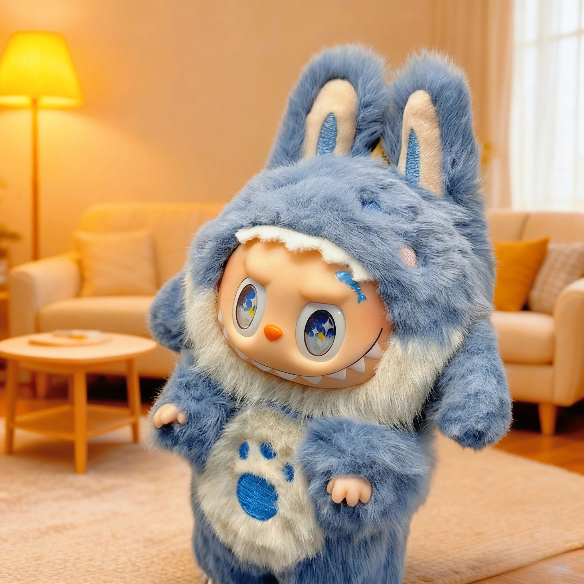 

Clothes for Labubu blue shark rabub clothes 15-17cm first generation second generation third generation excluding dolls