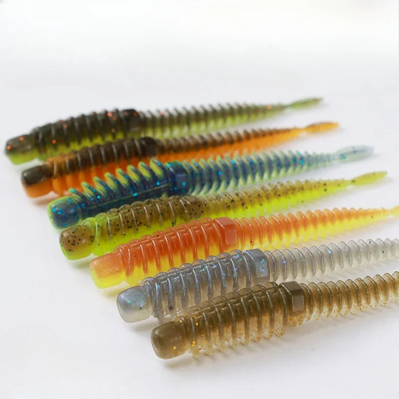 10Piecesof7.5cmFloating Light Dancing Insect withStrongFishySmell and Anti Threading Needle T Tail Road Sub Soft Biomimetic Bait