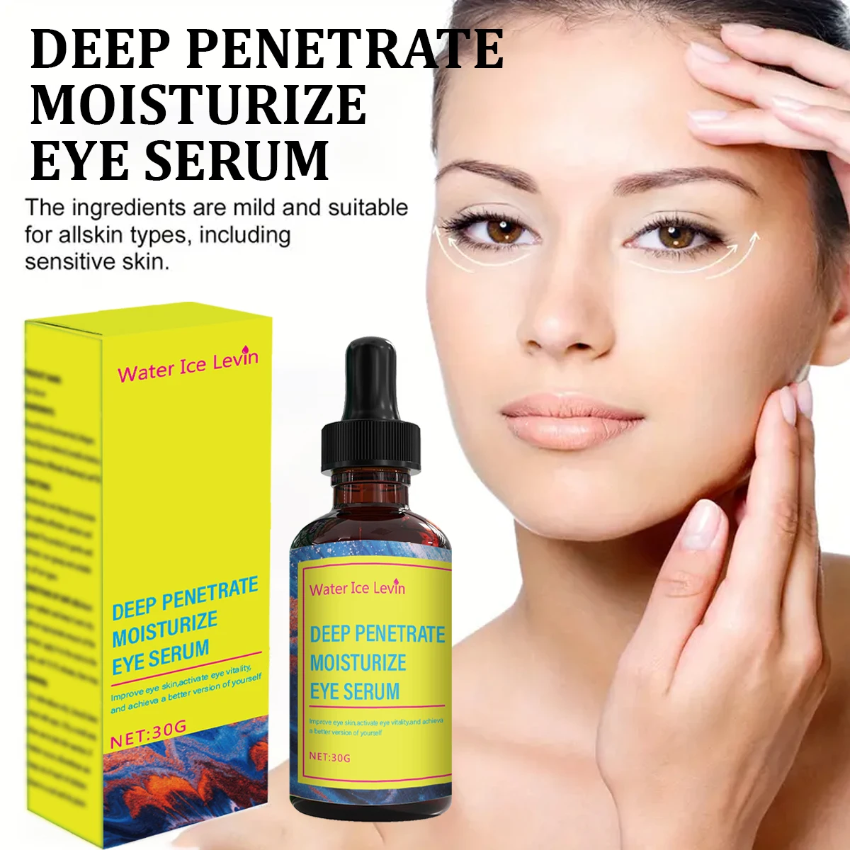 Eye Essence, Multiple Premium Ingredients Repair Skin Nourish Skin, Deeply Penetrating Moisturizing Hydration, Revitalize Eye Circ