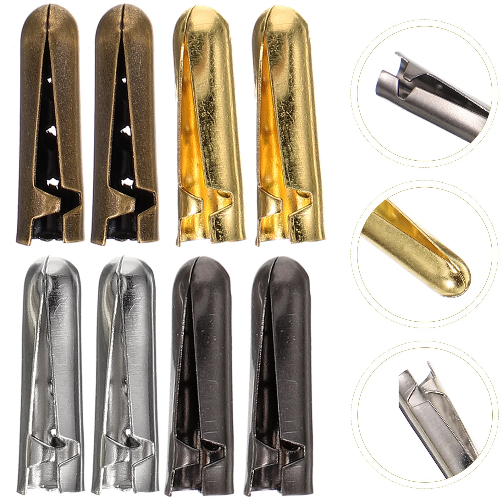 

20pcs Metal Shoelace Tips Replacement Diy Accessories Durable Shoe Lace Buckles Sneaker Decor Parts Multiple Colors Fast