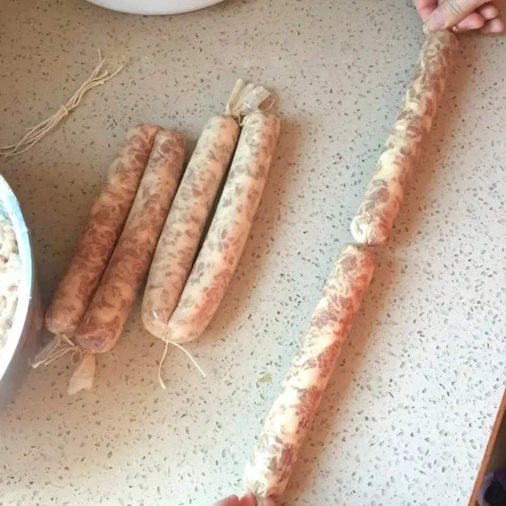 5/10 M Plastic Packaging Sausage Casing Plastic Food Grade Sausage Casing Making Tool Transparent Color Reusable Food Packaging
