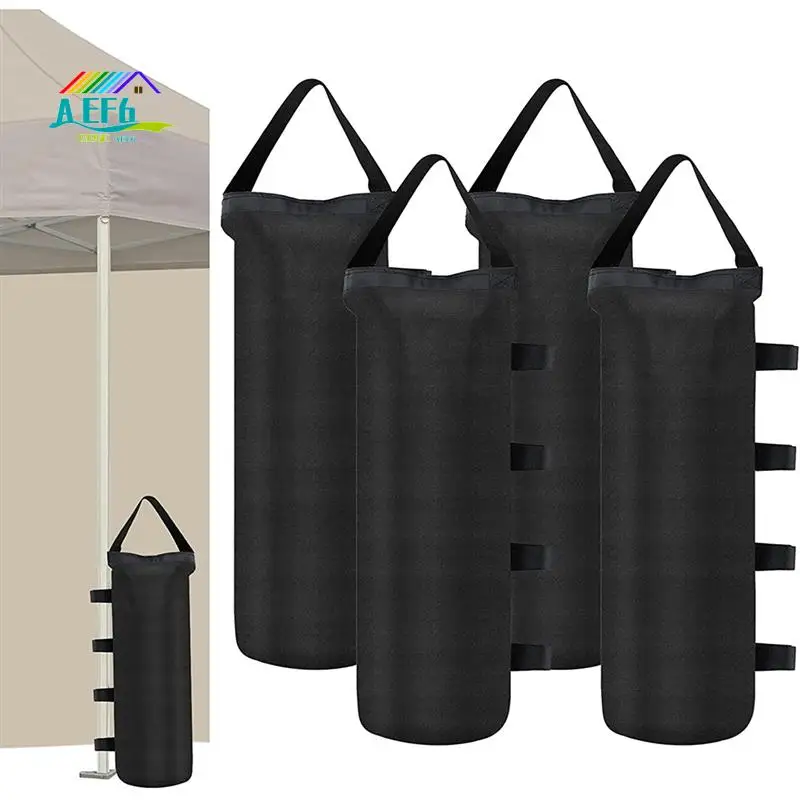 

AEF6-4PCS Верхние мешки с песком для ножек с навесом (120 фунтов) Мешки с песком для весовых сумок для ножек беседки, черные