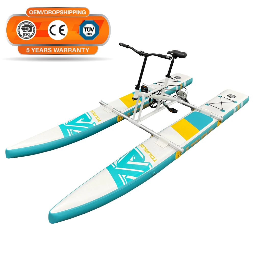 TOURUS 2023 New collection pontoons inflatable water bike inflatable single water bike for sale