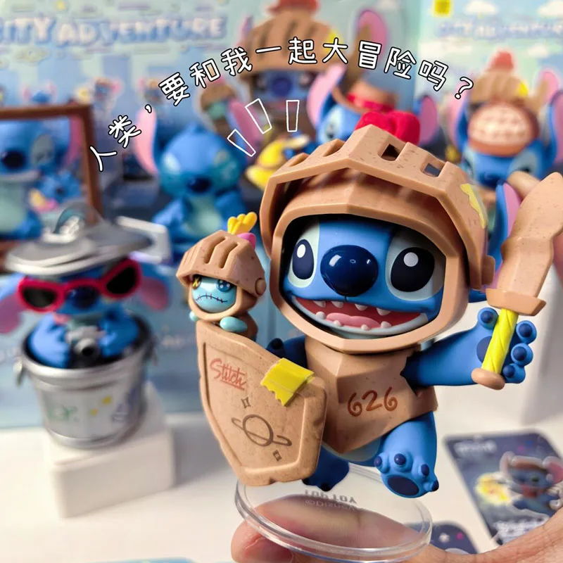 

Disney Stitch City Adventure Blind Box - Mystery Surprise 626 Cute Doll PVC Ornament Gift for Desktop Decor