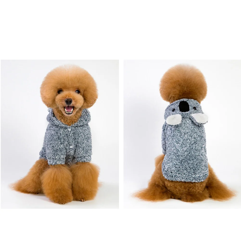 

1Pcs Koala Themed Pet Clothes Warm Comfortable Dog Coat for Puppy Small Dogs Walking Running Photo Session Fashion Garment