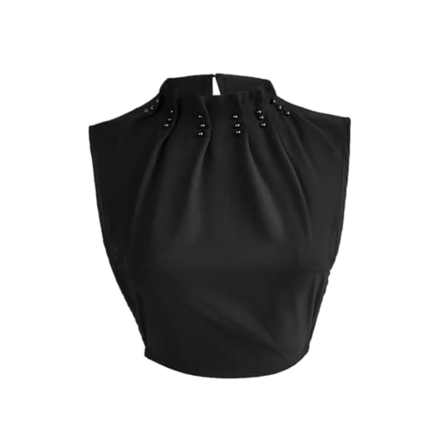 

Imitation Pearl Shirt Collar New Anti-Wrinkle Dickey Faux Collar Professional Clothes Fake Collar for Women