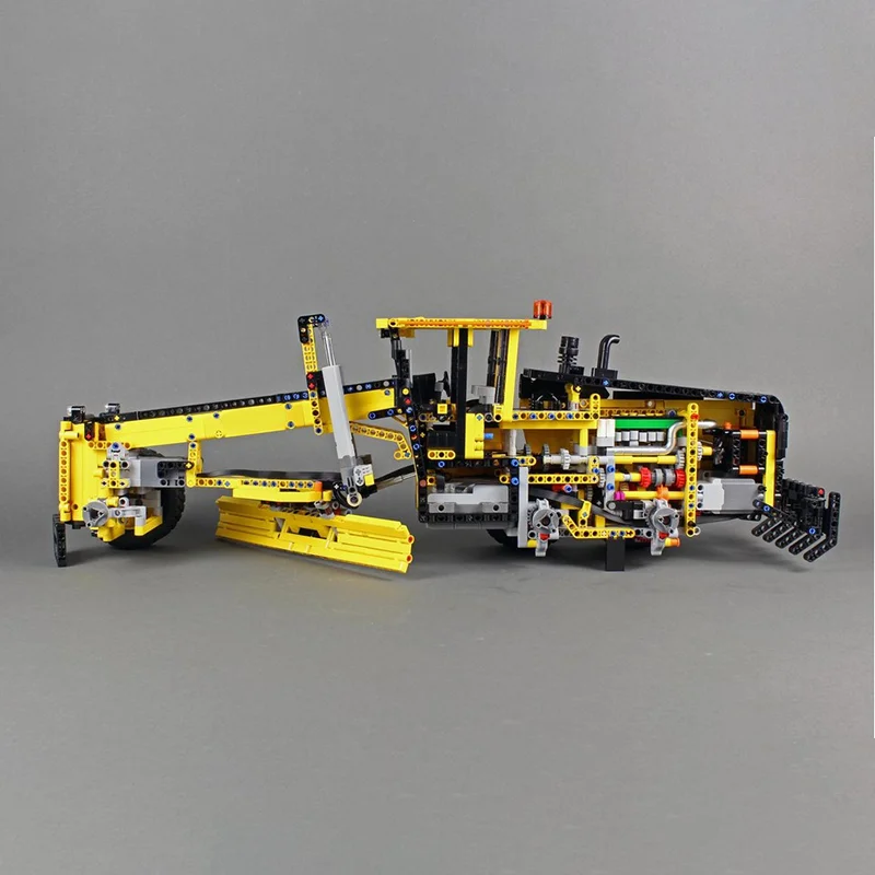 1914pcs MOC 42114 Modified Volvoes G990 Grader Engineering Machinery Simulation Model DIY Building Blocks Gift