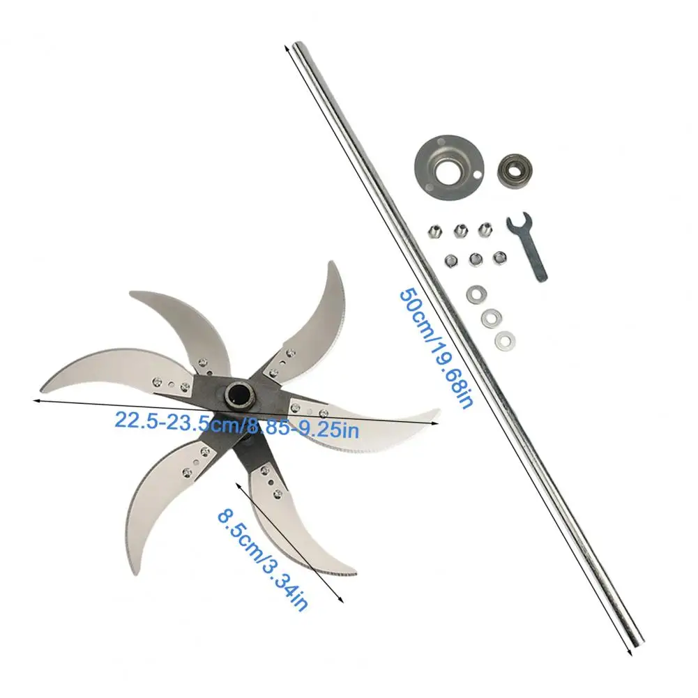 Stainless Steel Blade Adjustable Diameter Blade Adjustable Diameter Grass Shredder Blade Replacement Stainless Steel Livestock