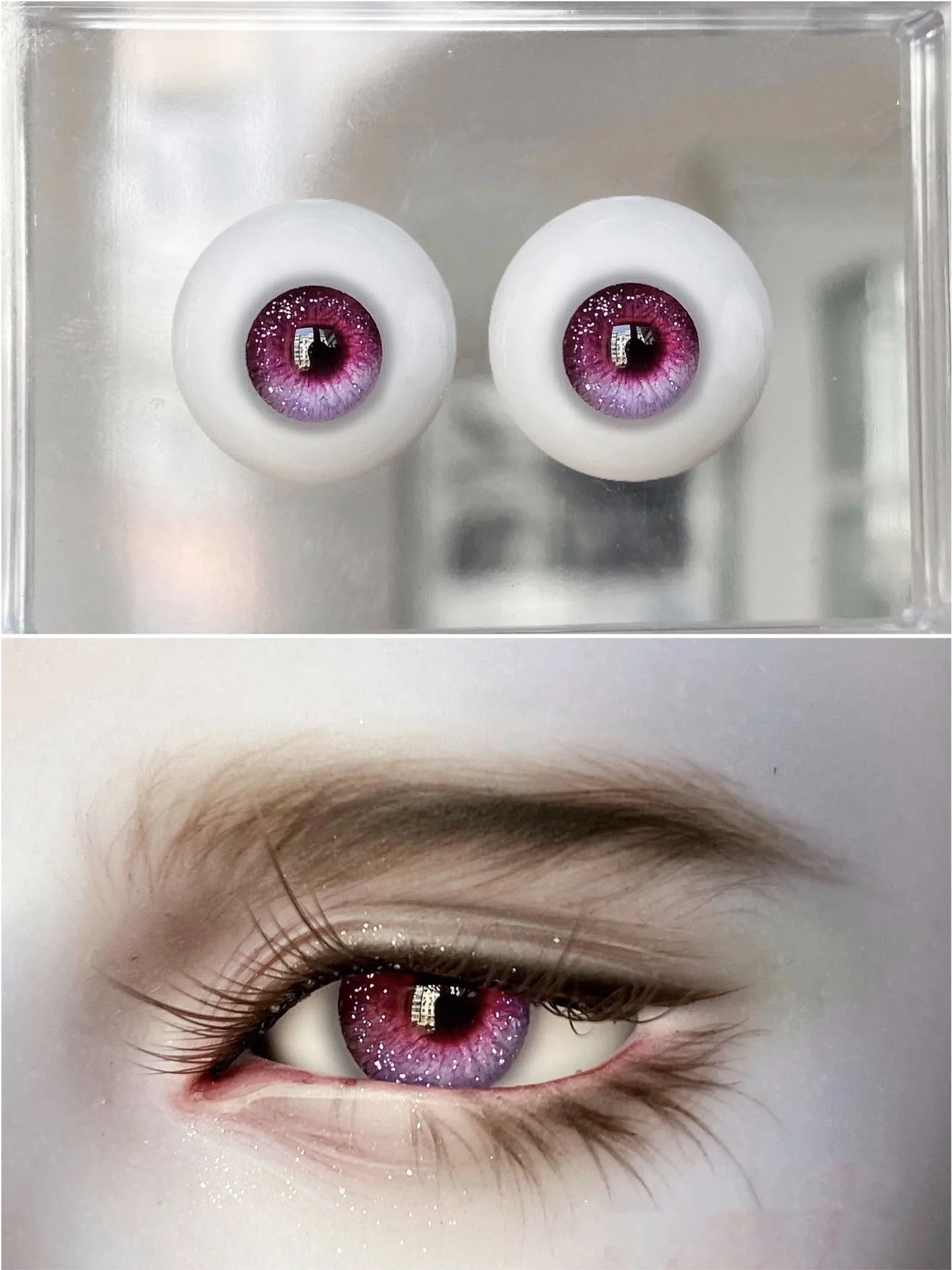 1/4 BJD Eyes Doll Safety Eye OB11 Resin Eyeball “Astral Purple” Craft Eyes Free Shipping