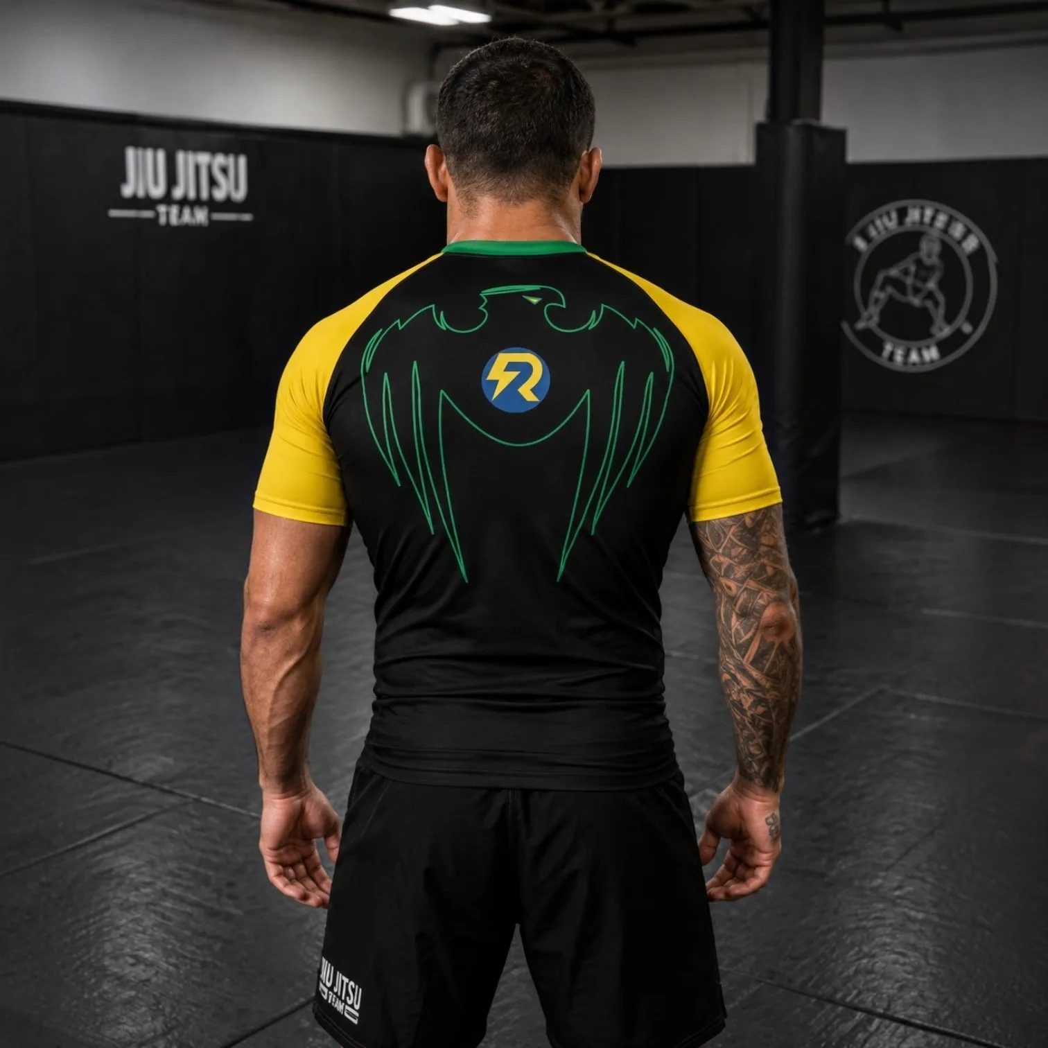 Vintage Brazilian Jiu Jitsu Rash Guard Adult Kids Combat Training T-Shirt Summer Breathable Quick-drying Fitness Workout Top