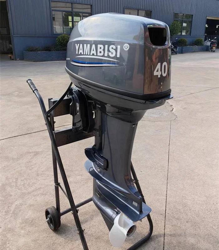 YAMABISI 40hp 703cc 2 Stroke Boat Engine 29.4Kw Outboard Motor Electric Start Remote Control