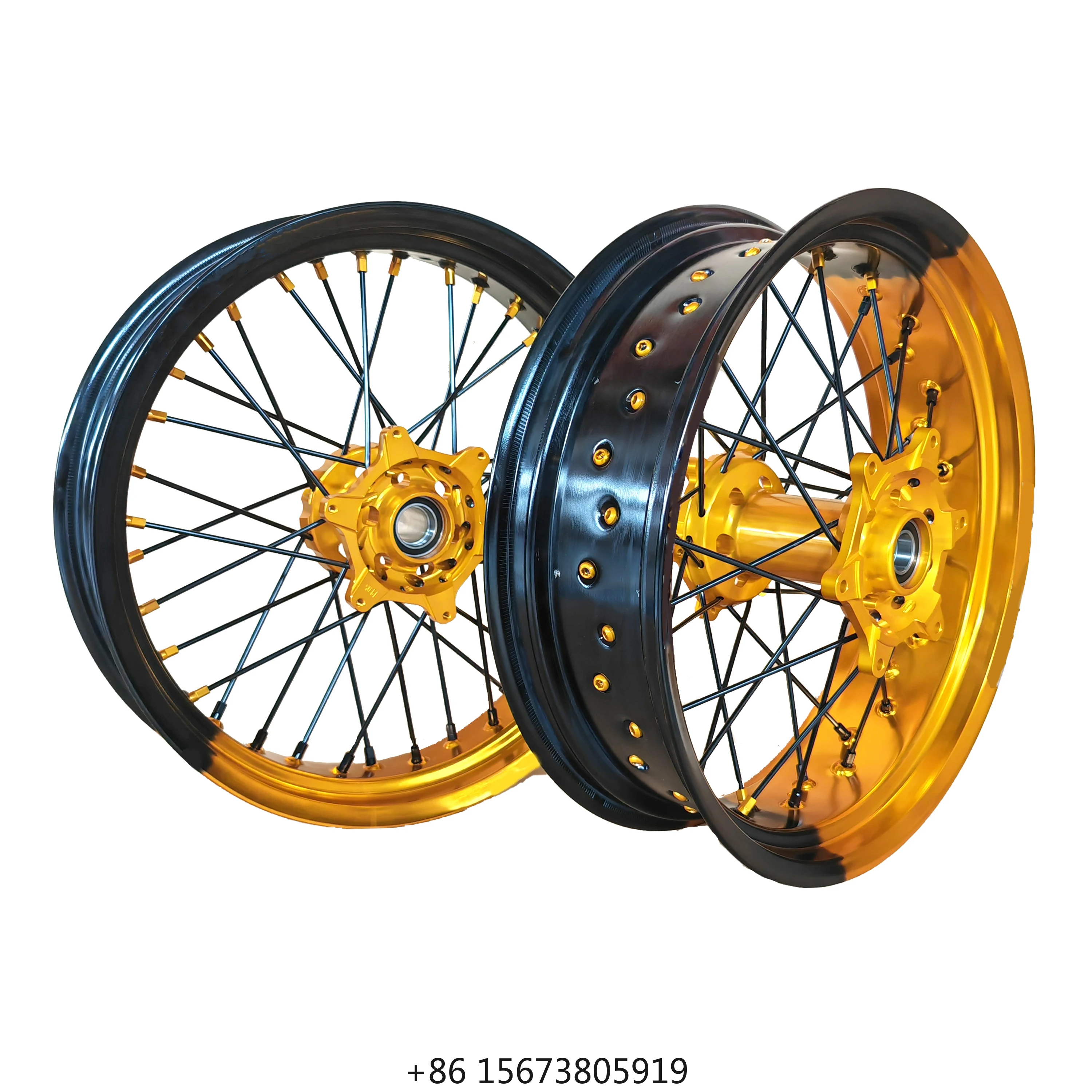Supermoto Wheels  EXC SXF 17 Inch Customized Accept Color Wheels Rims and Hubs EXC SXF