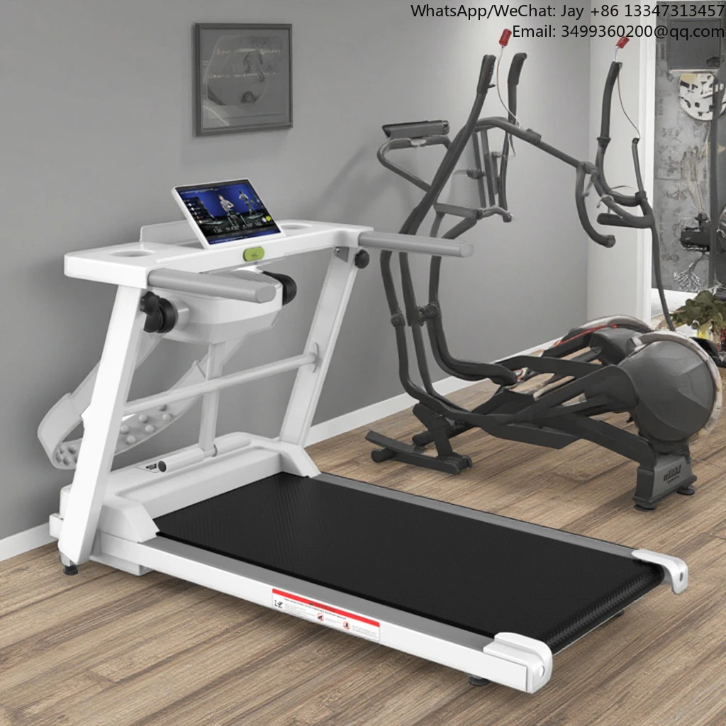 

High Quality Commercial Fitness Treadmill Electric Home Exercise Running Machine Touchscreen Foldable LCD Featuring Slope