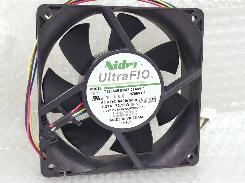 

Nidec T12E54BS1M7-07A06 DC 54V 1.37A 120x120x38mm 4-Wire Server Cooling Fan