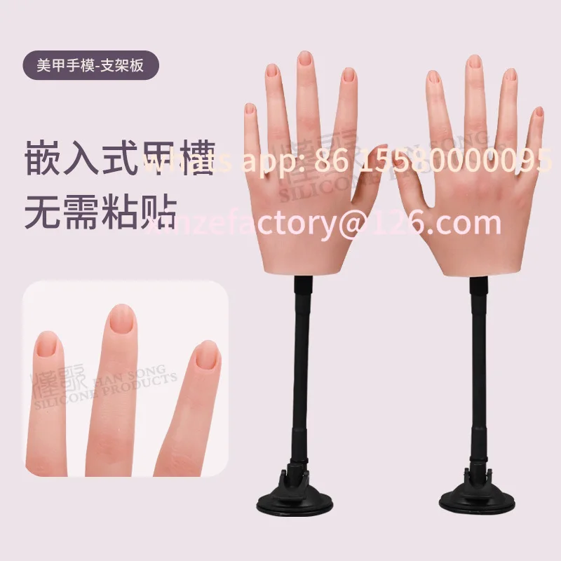 

Customizable Silicone Prosthetic Hand Nail Art Practice for Beginners