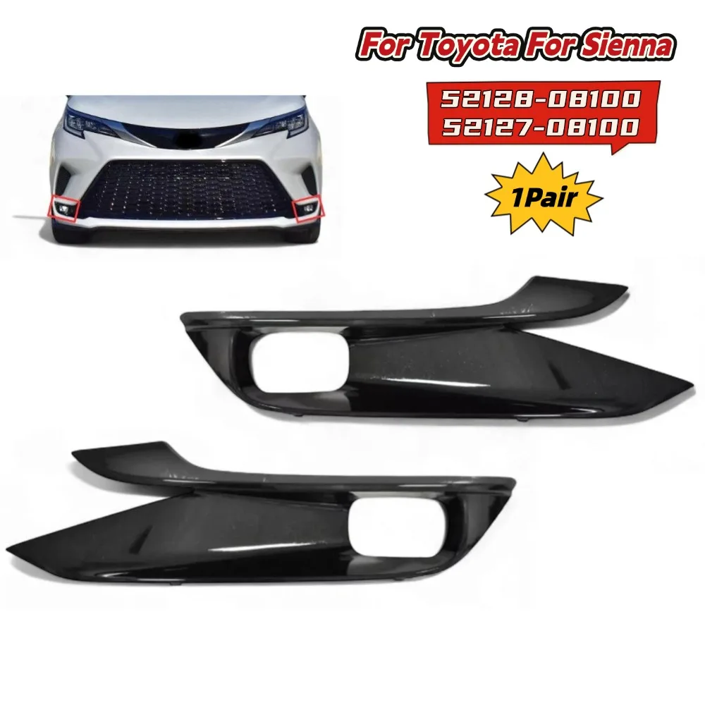 

1 пара переднего бампера, противотуманная фара для Toyota Sienna 2021-2024 52128-08100 52127-08100, сменные автомобильные аксессуары